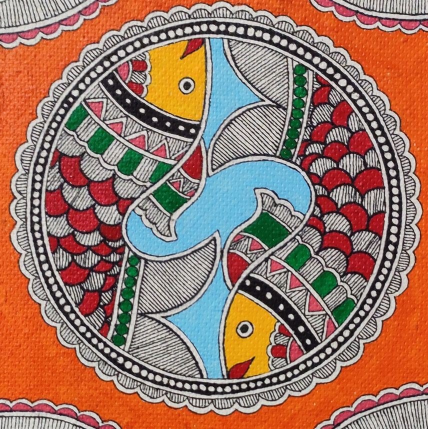 Fish is Aspicious in Mithila Art